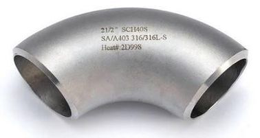 Porcellana Gli accessori per tubi dell'acciaio inossidabile di ASTM A403 WP316/gomito LR/SR 90 gradi BW SI CONCLUDE fornitore