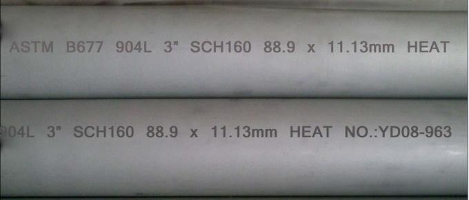 3" metropolitane di caldaia senza cuciture dell'acciaio inossidabile 904l di programma 80 lunghezza di 6m - di 5m